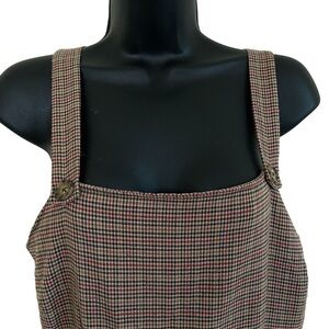 Gypsies & Moondust Brown Gingham Jumpsuit